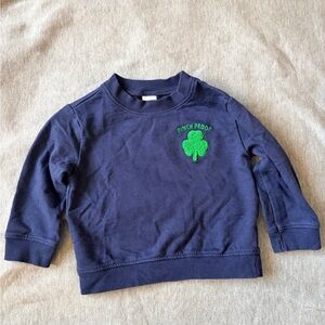 Carter's Navy Sweatshirt with Green Clover
